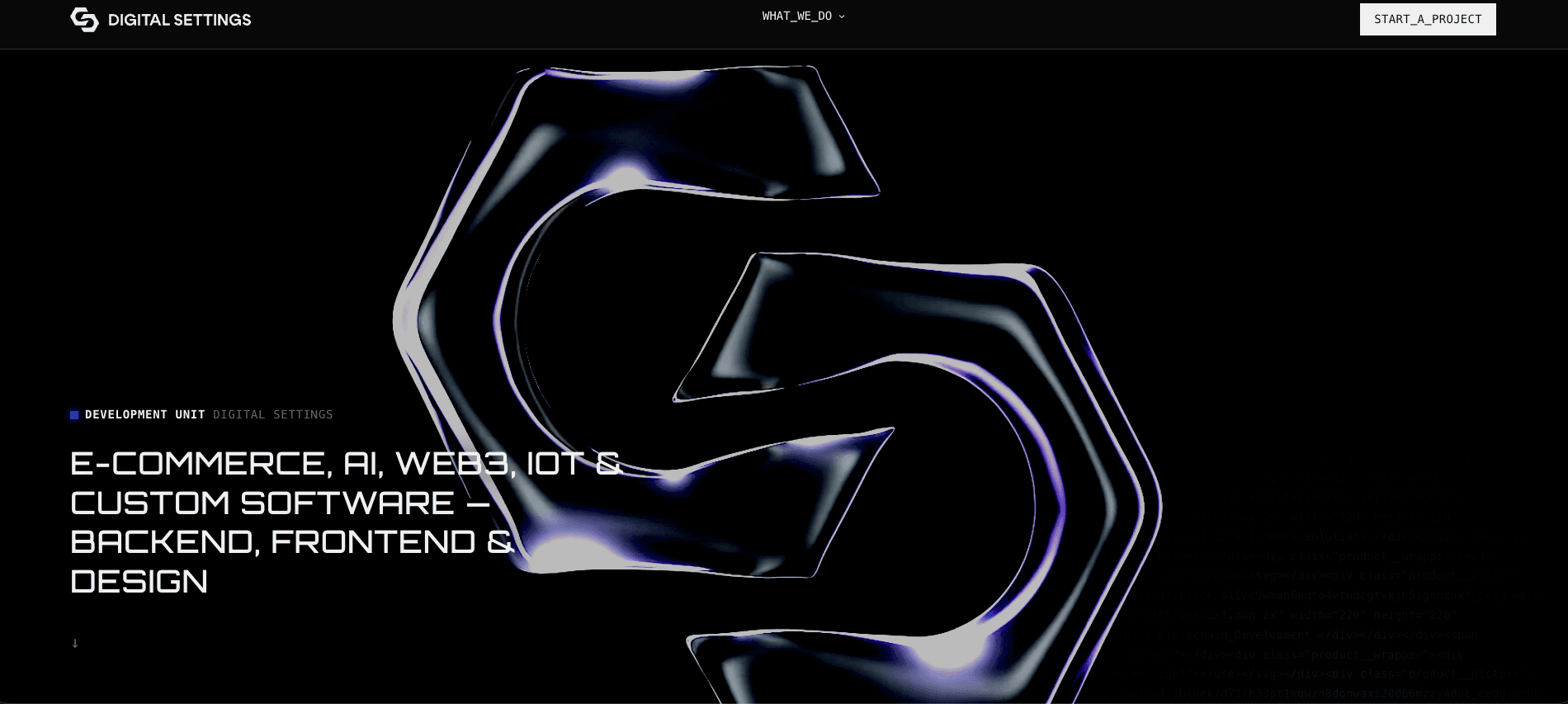 Digital Settings - Agency Website